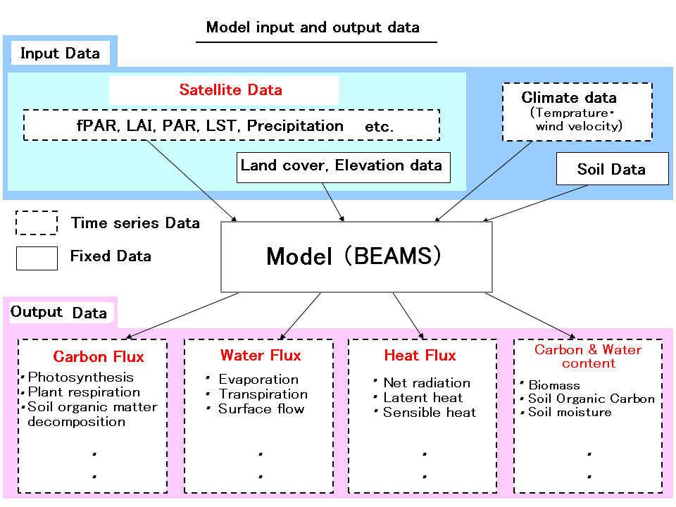 BEAMS input/output diagram
