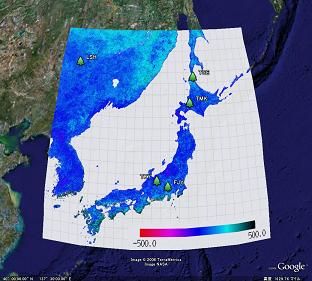 CO2 Map on Google Earth