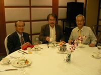Prof. Dr. Ogino (Shiga Pref. Univ), Dr. Abe (NME) and Dr. Matsumoto (FFPRI)