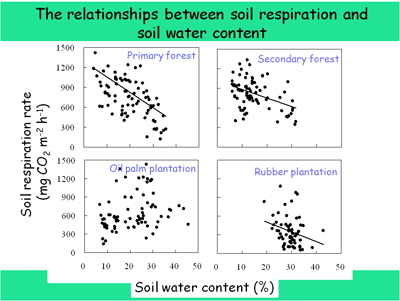 Soil respiration and evironmental factors